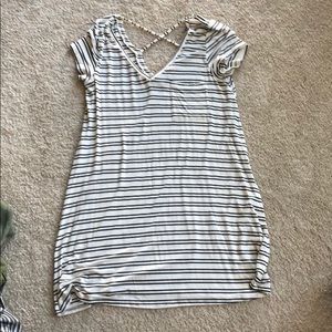 Cross cross back dress